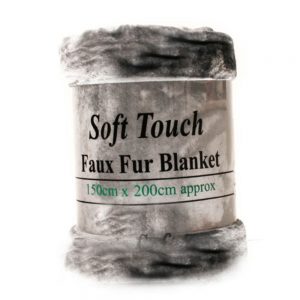 Faux Fur Mink Grey/Silver Throw