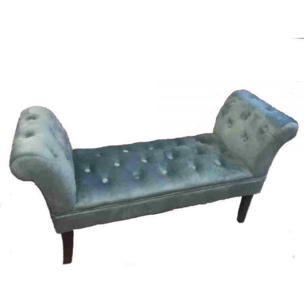 Giselle Velvet Teal Bench