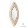 Amira Leaf Mirror Gold