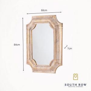 Amira Inverse Corner Gold Mirror