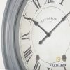 Hamilton Clock Distressed Grey 66cm