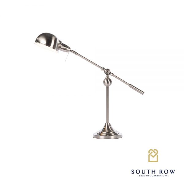 Satin Silver Desk Lamp