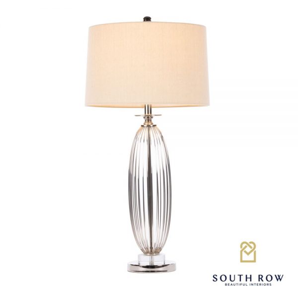 Cleo Ribbed Satin Table Lamp