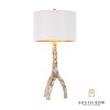 Tree Gold Table Lamp Reflective Gold Inner Shade