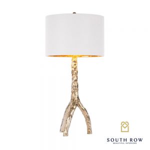 Tree Gold Table Lamp Reflective Gold Inner Shade