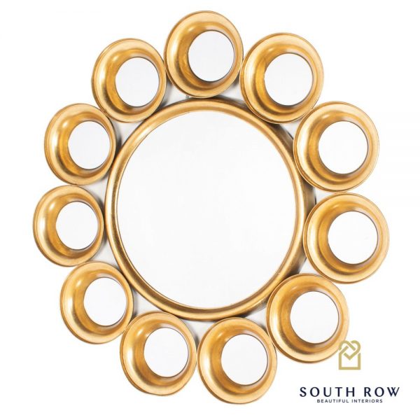 Harriet 12 Circles Mirror Gold