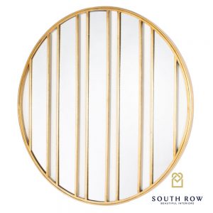 Harriet Stripes Wall Mirror Gold