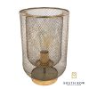 Azure Mesh Golden Metal Table Lamp