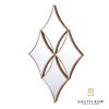 Penzance Gold Diamond 4 Mirror