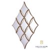 Penzance Gold Diamond 9 Mirror