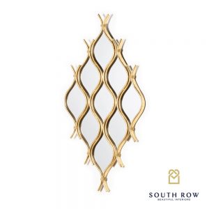 Golden 9 Mirror Cluster Interlocking Wave Design