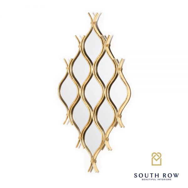 Golden 9 Mirror Cluster Interlocking Wave Design