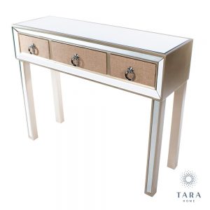 Hayden 3 Drawer Mirrored Console Table
