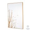 Mirror art forest silhouette gold