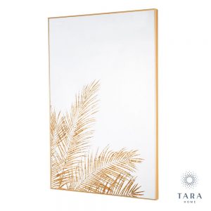 Mirror Art With Gold Frame