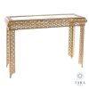 Casablanca Gold Metal Console Table