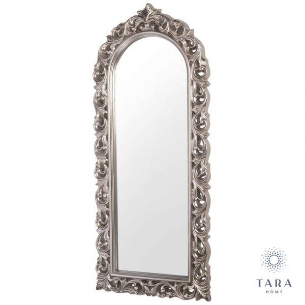 Varina Arch Top Champagne Wall Mirror