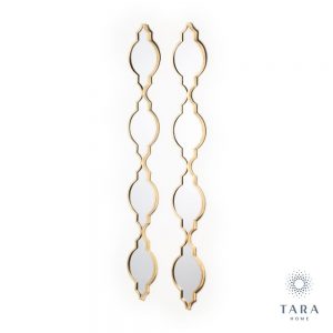 Gatsby Set of 2 Slim Gold Mirrors