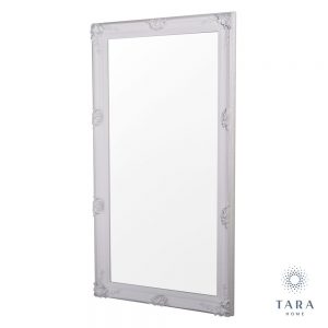 Elise Leaner Large Antique White Finish Mirror