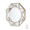 Prism geo mirror gold