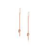 Romi Rose Gold Knot Drop Earrings