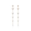 Romi Rose Gold Drop Pearl Earrings