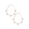Romi Rose Gold Purple Stone Earrings