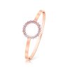 Romi Rose Gold Purple Stone Bangle