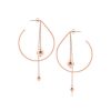 Romi Rose Gold Bead Drop Shape Earrings