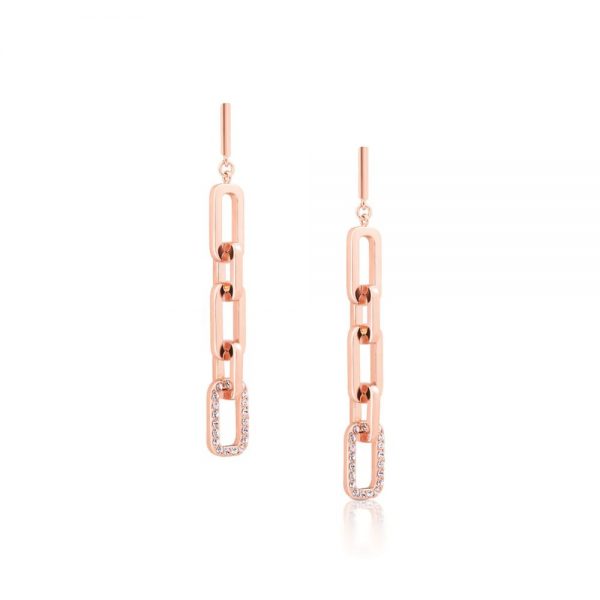 Romi Rose Gold Chain Earrings