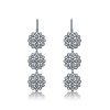 Romi Gun Metal Net Earrings