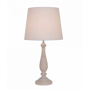 Wooden Table Lamp and Shade