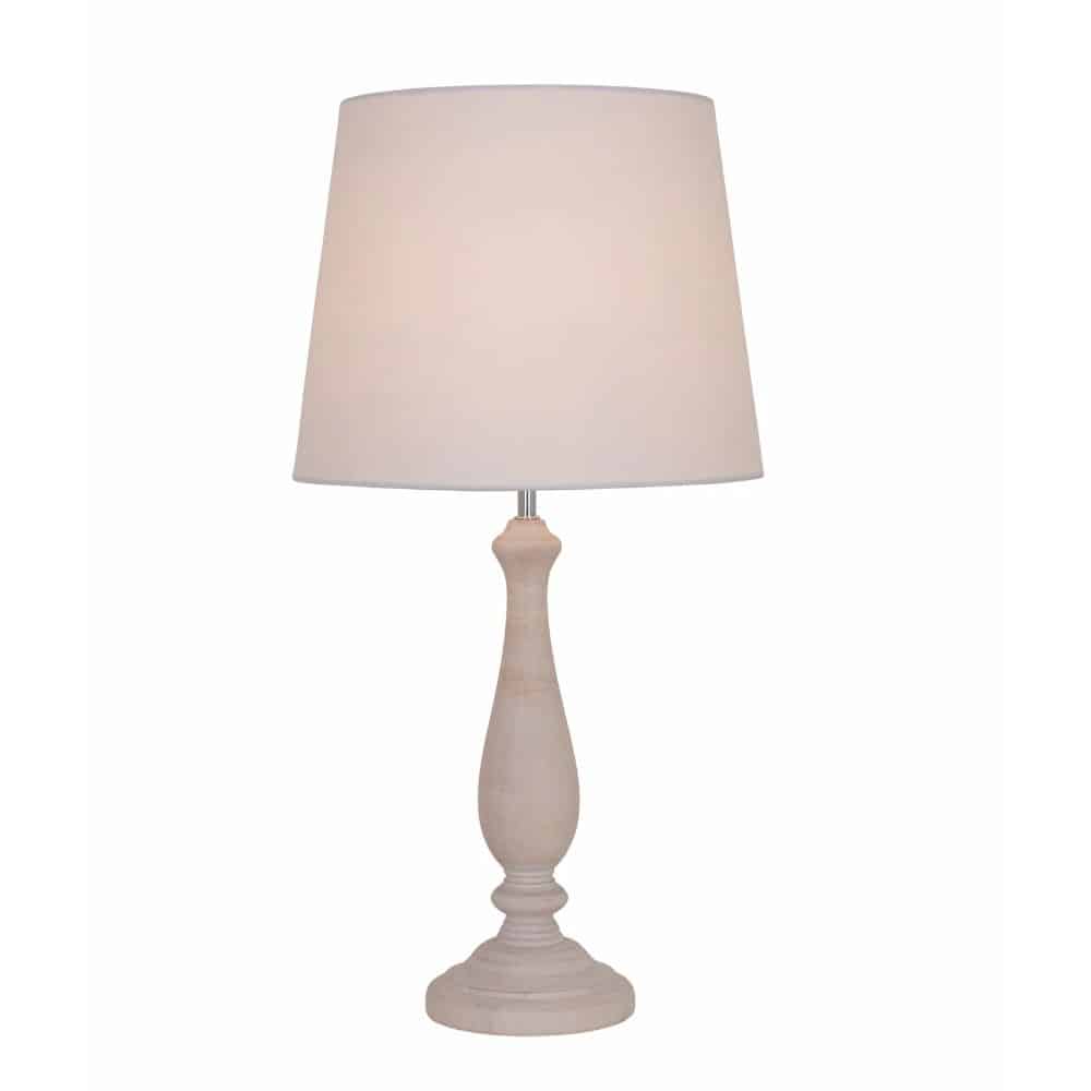 Wooden Table Lamp and Shade