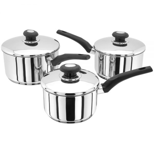 Judge Essentials 3 Piece Saucepan Set