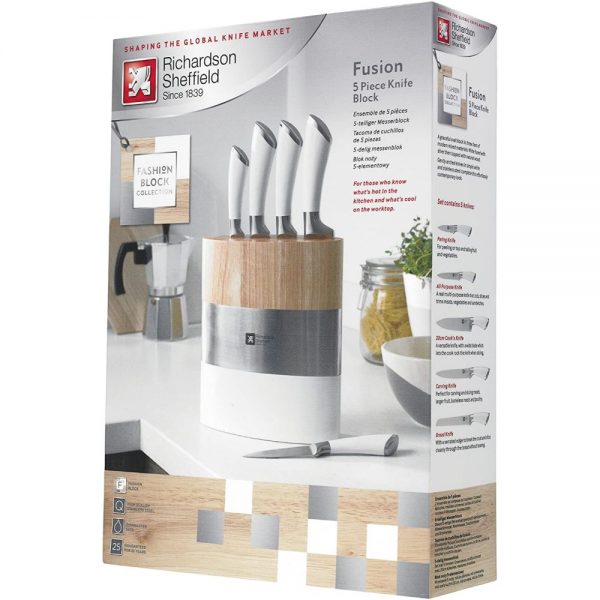 Richardson Sheffield Fusion Knife Block 5PC Set