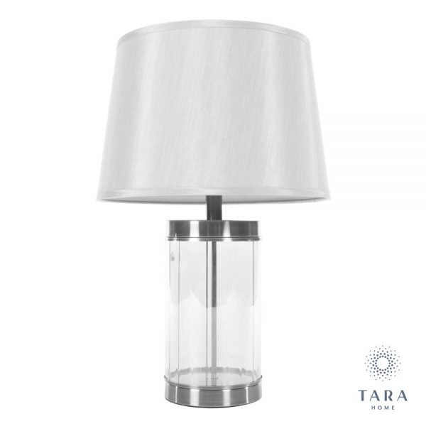 Carlee Satin Silver Table Lamp