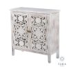 Jessie 2 Door Antique White Cabinet