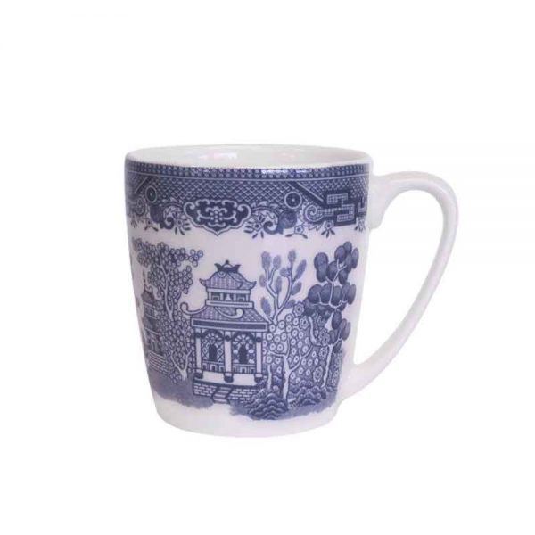 Blue Willow Acorn Ceramic Mug