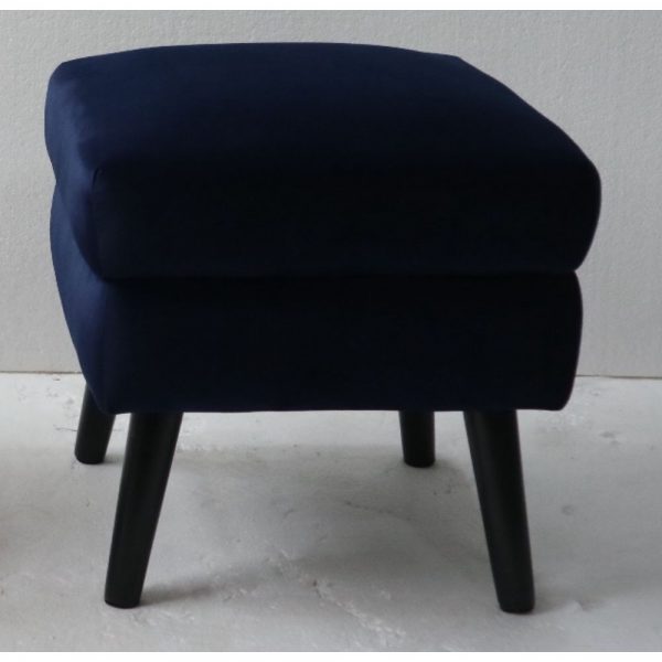 Ines Square Stool Navy