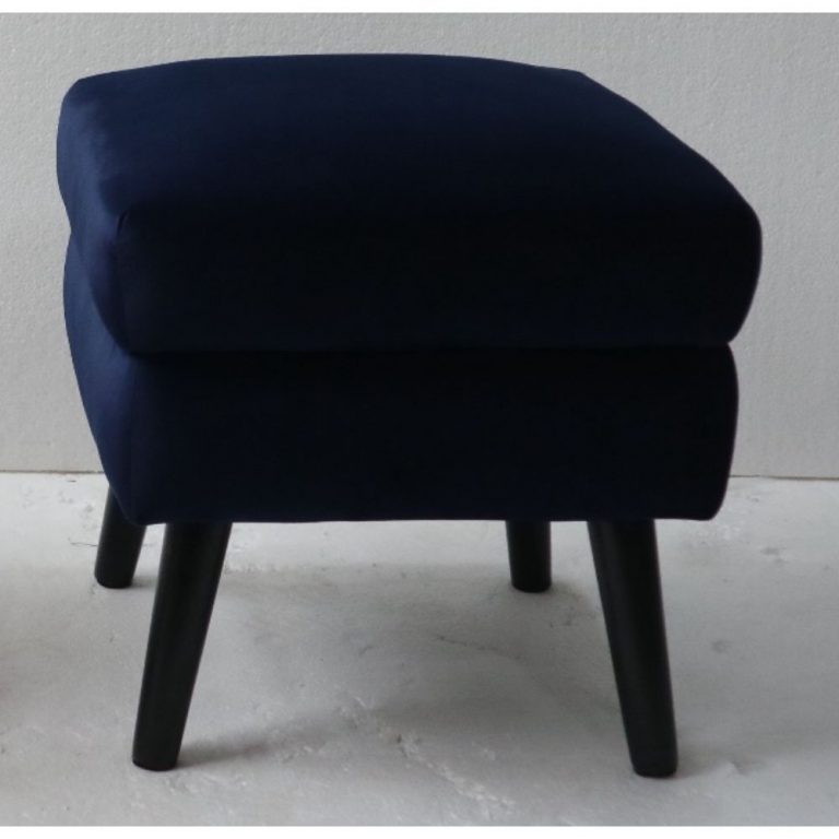 Ines Square Stool Navy Allens Furniture Department