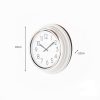 Retro Café Clock Ivory Gloss