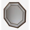 Octagon Mirror Antique Champagne Finish