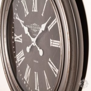 Jana Rustic Grey Wall Clock