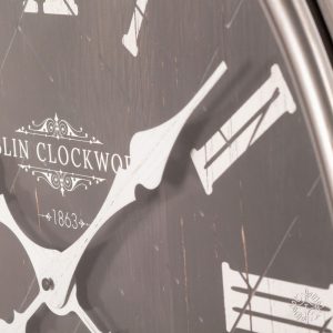 Grey Wall Clock