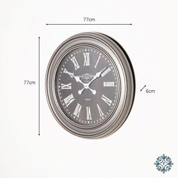 Grey Wall Clock - Dimensions