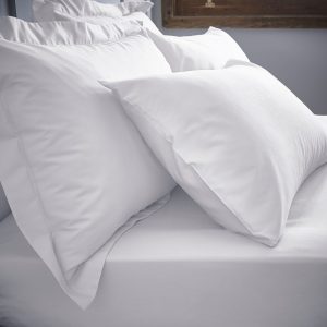 Bianca White Deep Fitted Sheets & Matching Pillowcases