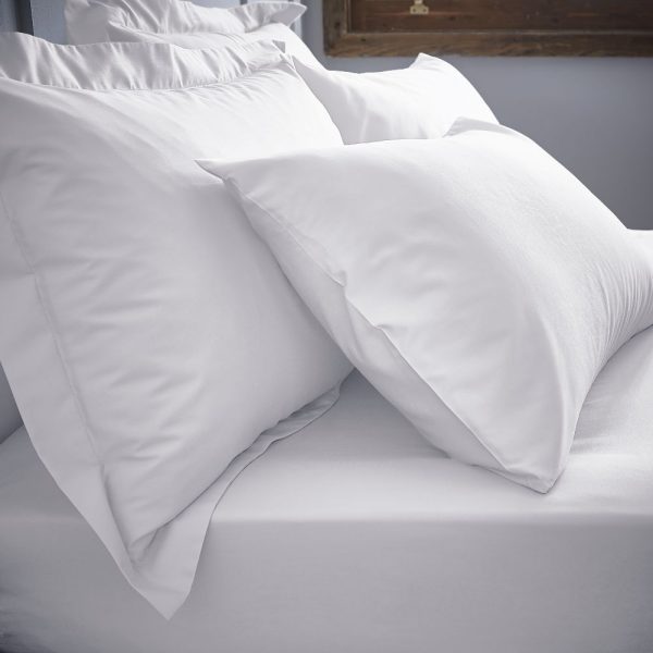 Bianca White Deep Fitted Sheets & Matching Pillowcases