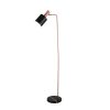 Biba Black and Antique Copper Task Floor Lamp