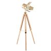 Hereford Gold and Natural Tripod Floor Lamp