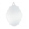 Clear Glass Scalloped Wall Mirror